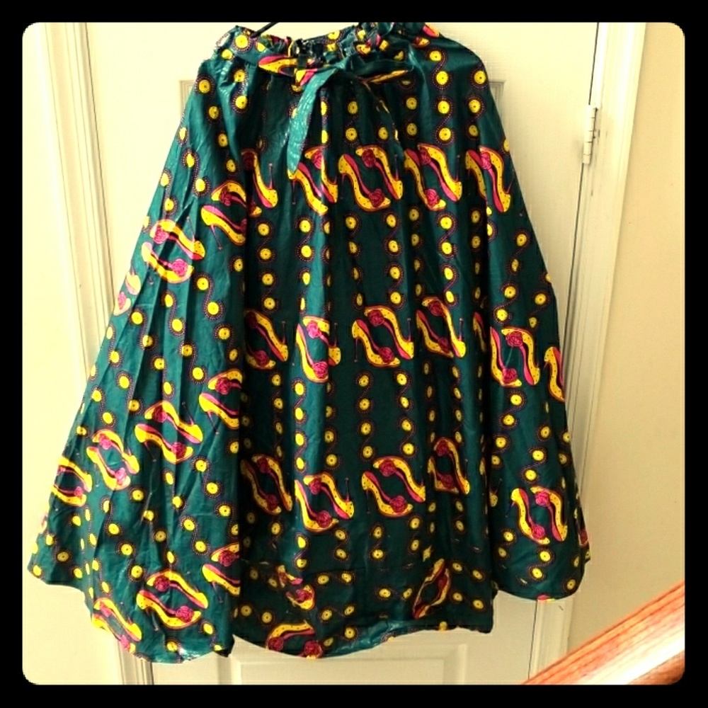 African Fabric Maxi Shirt